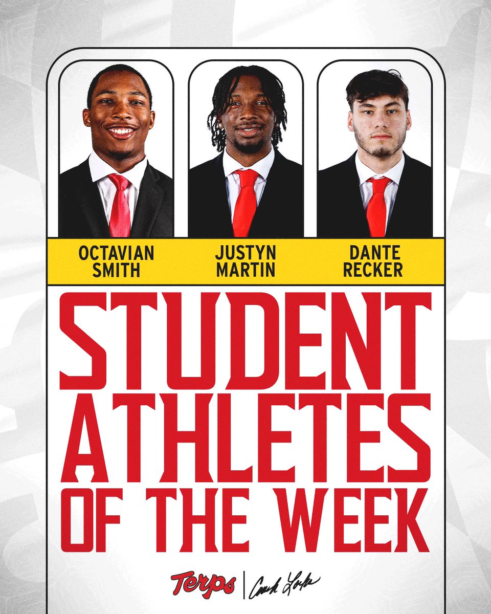 Michael Locksley (@coachlocks) on Twitter photo Congrats to our Student Athletes of the Week: <a href="/octaviansmithjr/">Octavian Smith Jr.</a> <a href="/justyn_martin8/">J M A R T</a> <a href="/reckerdante/">Dante Recker</a> Congrats to our Student Athletes of the Week: <a href="/octaviansmithjr/">Octavian Smith Jr.</a> <a href="/justyn_martin8/">J M A R T</a> <a href="/reckerdante/">Dante Recker</a>