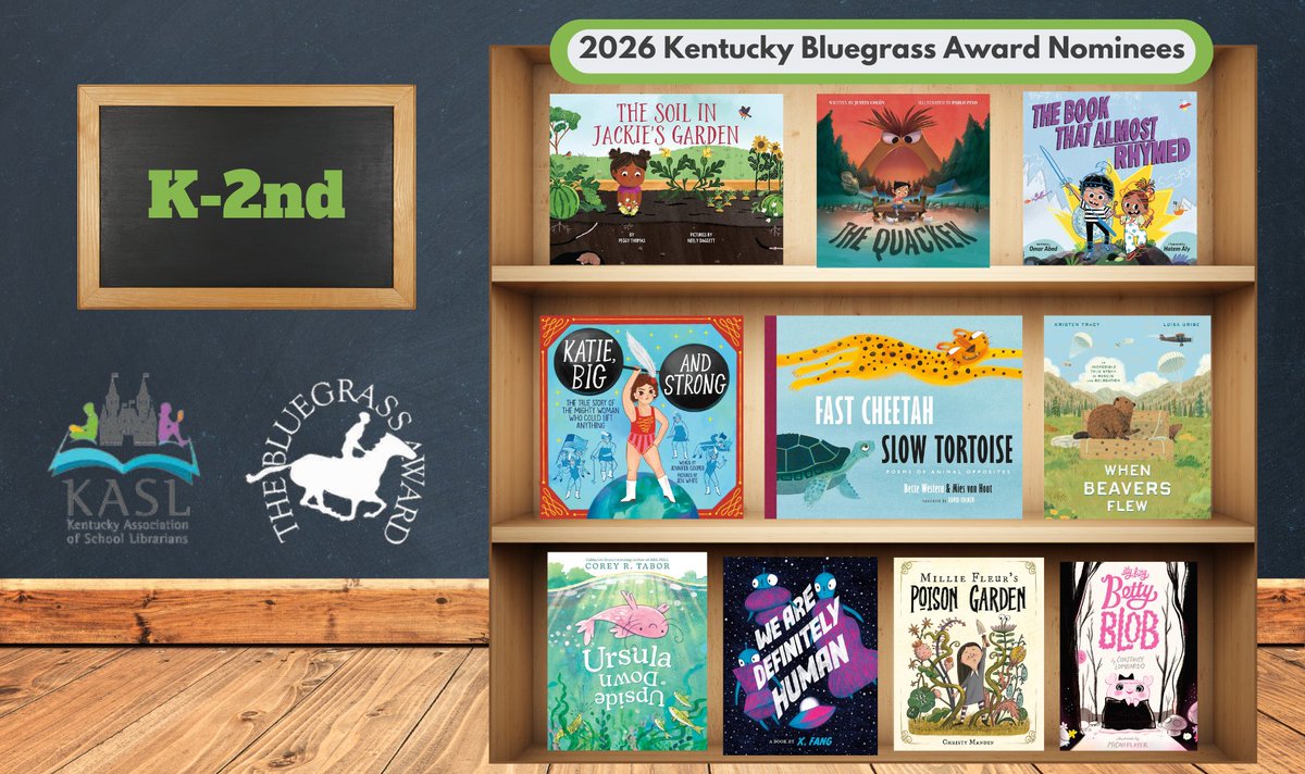 Attention Kentucky School Librarians! The KBA nominees for the 2025-2026 school year are here! 🎉 This award celebrates outstanding literature across grade levels.📚 Check out this year’s K-2nd Nominees. #KBA2026 <a href="/KBAAwards/">KBA Awards</a> <a href="/KASL_Librarians/">KASL</a>