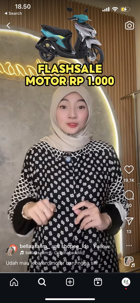 Wuihhh gak boleh sampai lolos nih Flash Sale Yamaha Gear seharga SERIBU RUPIAH (RP1.000) mantap parah murahnya
#MotorRP1000diShopeeLive shope.ee/8KIOVygmNU