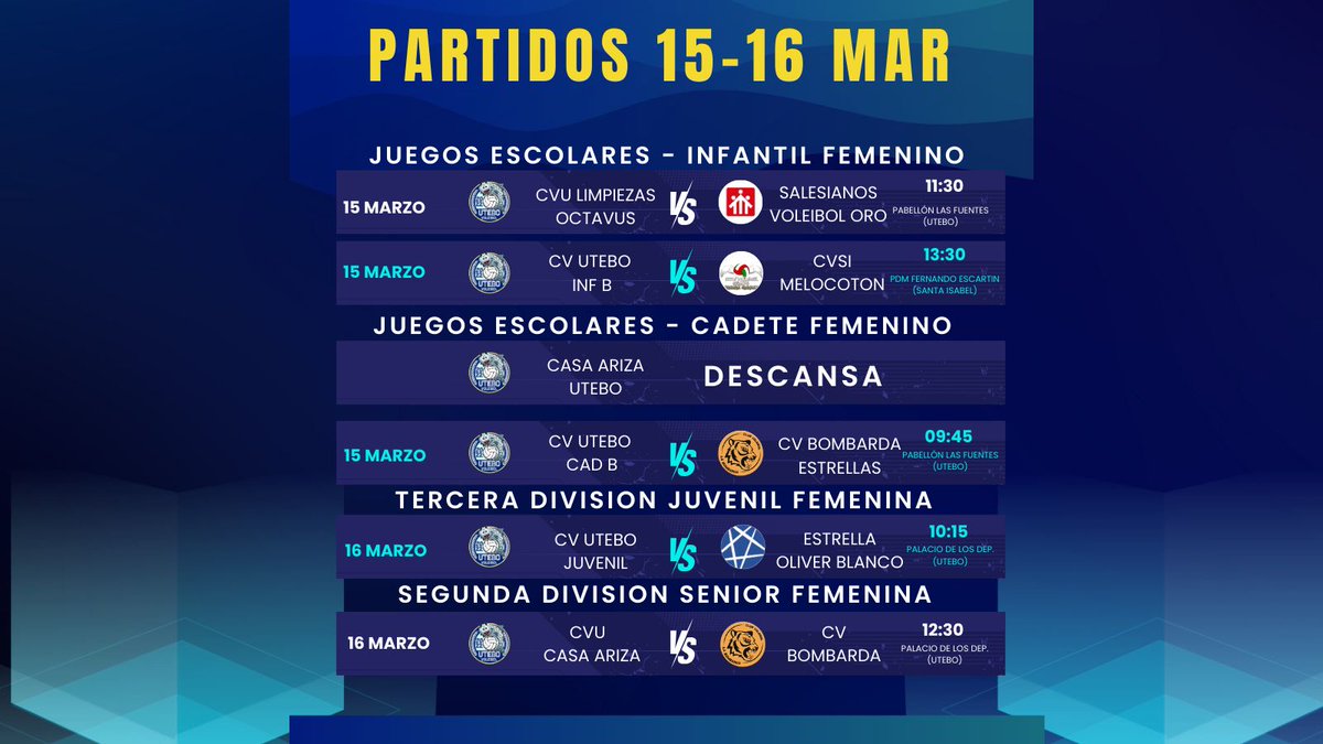 Club Voleibol Utebo tweet media