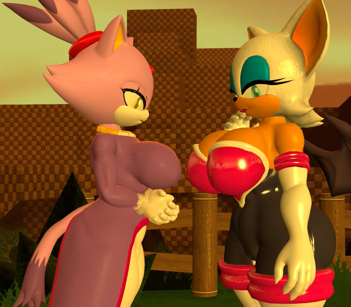 Maplecatten's tweet photo. Jealousy between girls
#SonicTheHedgehog #RougeTheBat #blazethecat #3dart #sfm #sourcefilmmaker https://t.co/RbrwWqWqZA