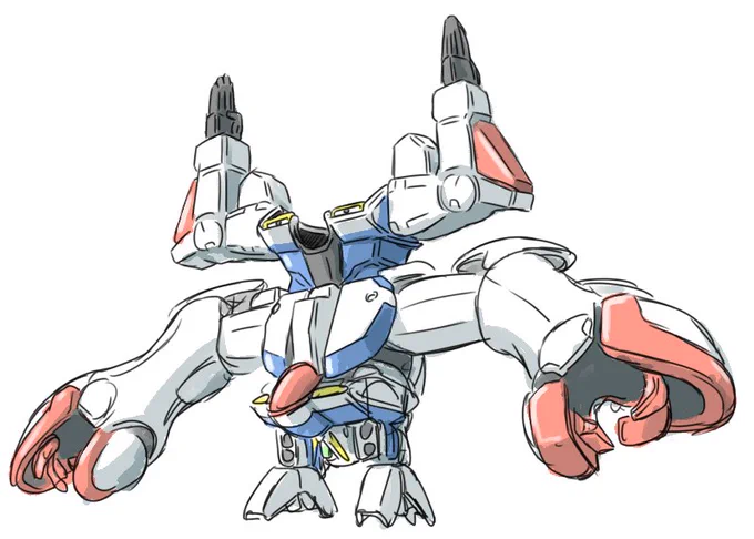 Vガンダムなんか3つのマシンが合体するんだから色んな形態になっても良いんだよ 更に量産型なんだから同じパーツをいくつも使って良いんだよ なんなら単体でロボに変形しても良いんじゃないか? 