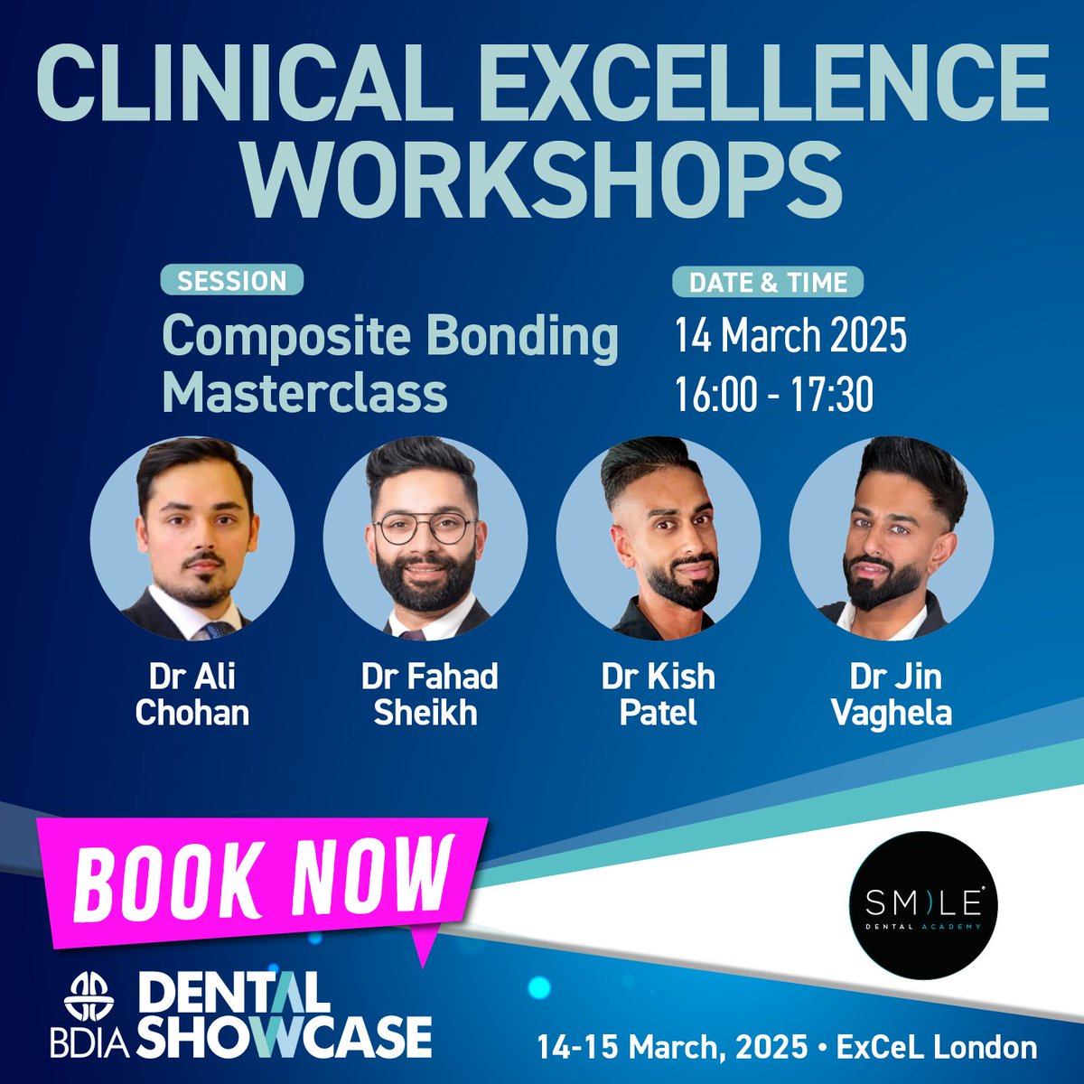 📢 There's still time to join this afternoon's workshop sessions...

👉 13:45: STELA: Not Just an Amalgam Alternative But Truly The New All Rounder in Modern Dentistry!

👉 16:00: Composite Bonding Masterclass

Register &gt; lnkd.in/eUwf5QMB
#BDIADentalShowcase #Workshops
