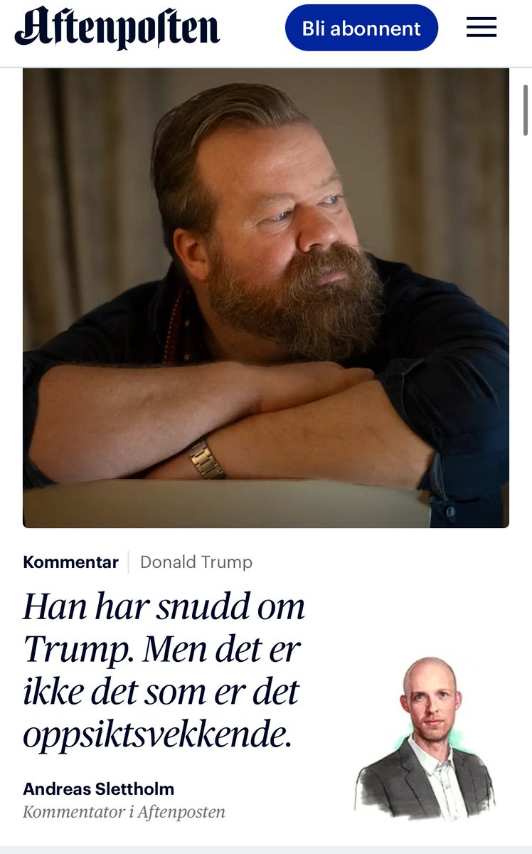 Nei, for det oppsiktsvekkende her er jo at Aftenposten åpenbart ikke tør annet enn å behandle Ness som en viktig geopolitisk analytiker.
