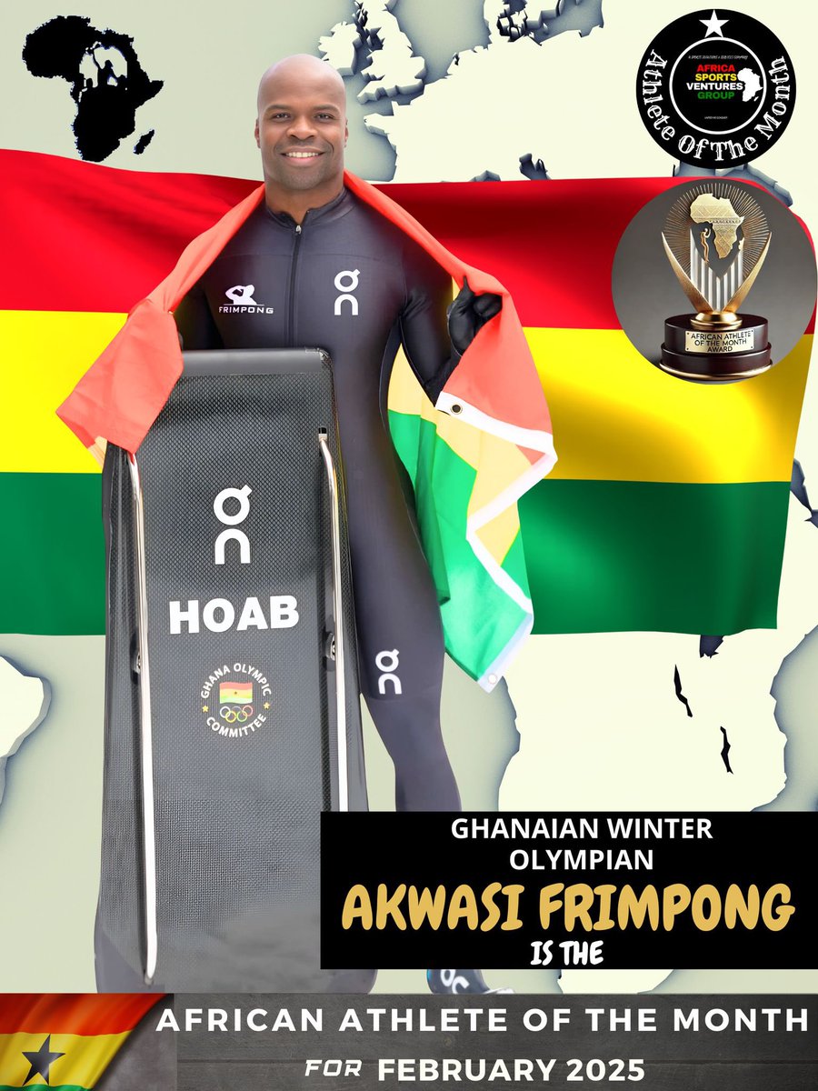 Akwasi Frimpong OLY (@frimpongakwasi) on Twitter photo I am honored to be named the African Athlete of the Month by Africa Sports Ventures Group. 🙏🏿
#AfricanAthleteOfTheMonth
#TeamGhana
#AfricaSportsVenturesGroup
#DareToDream
#BreakingBarriers <a href="/AfricaSVG/">Africa Sports Ventures Group</a> I am honored to be named the African Athlete of the Month by Africa Sports Ventures Group. 🙏🏿
#AfricanAthleteOfTheMonth
#TeamGhana
#AfricaSportsVenturesGroup
#DareToDream
#BreakingBarriers <a href="/AfricaSVG/">Africa Sports Ventures Group</a>