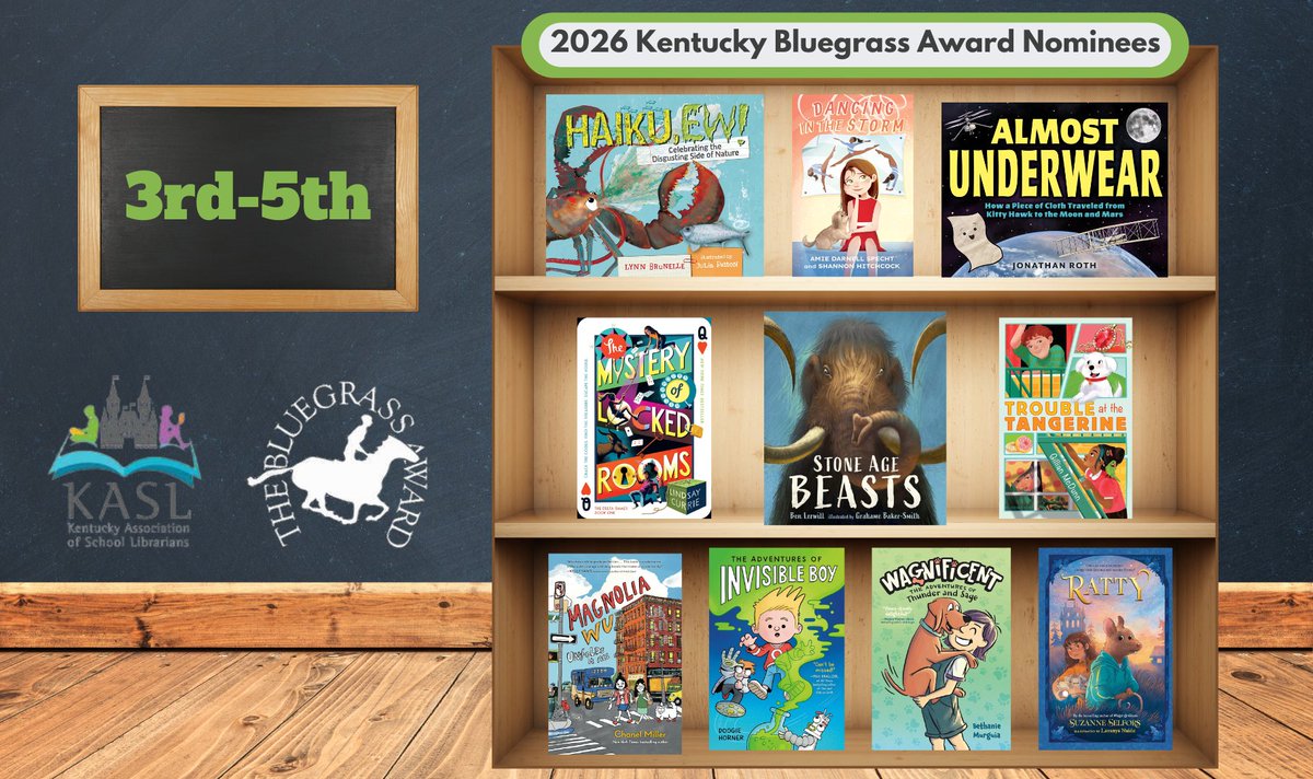 Attention Kentucky School Librarians! The KBA nominees for the 2025-2026 school year are here! 🎉 This award celebrates outstanding literature across grade levels.📷 Check out this year’s 3rd-5th Nominees. #KBA2026 <a href="/KBAAwards/">KBA Awards</a> <a href="/KASL_Librarians/">KASL</a>