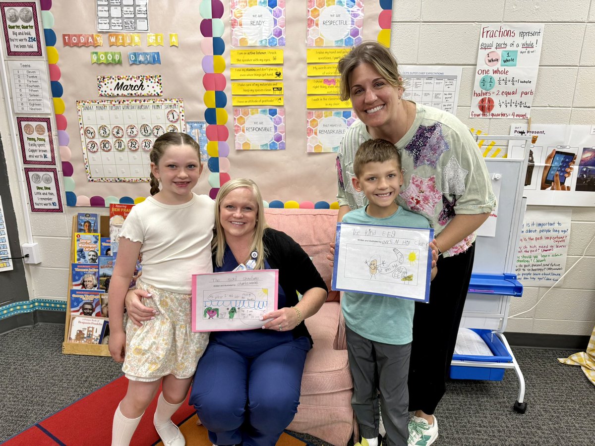 I enjoyed being a guest at Mrs. Birdsongs  Publishing Party this morning! 📖 #OCPSwrites <a href="/ocpslittlechief/">Oconee Primary</a>