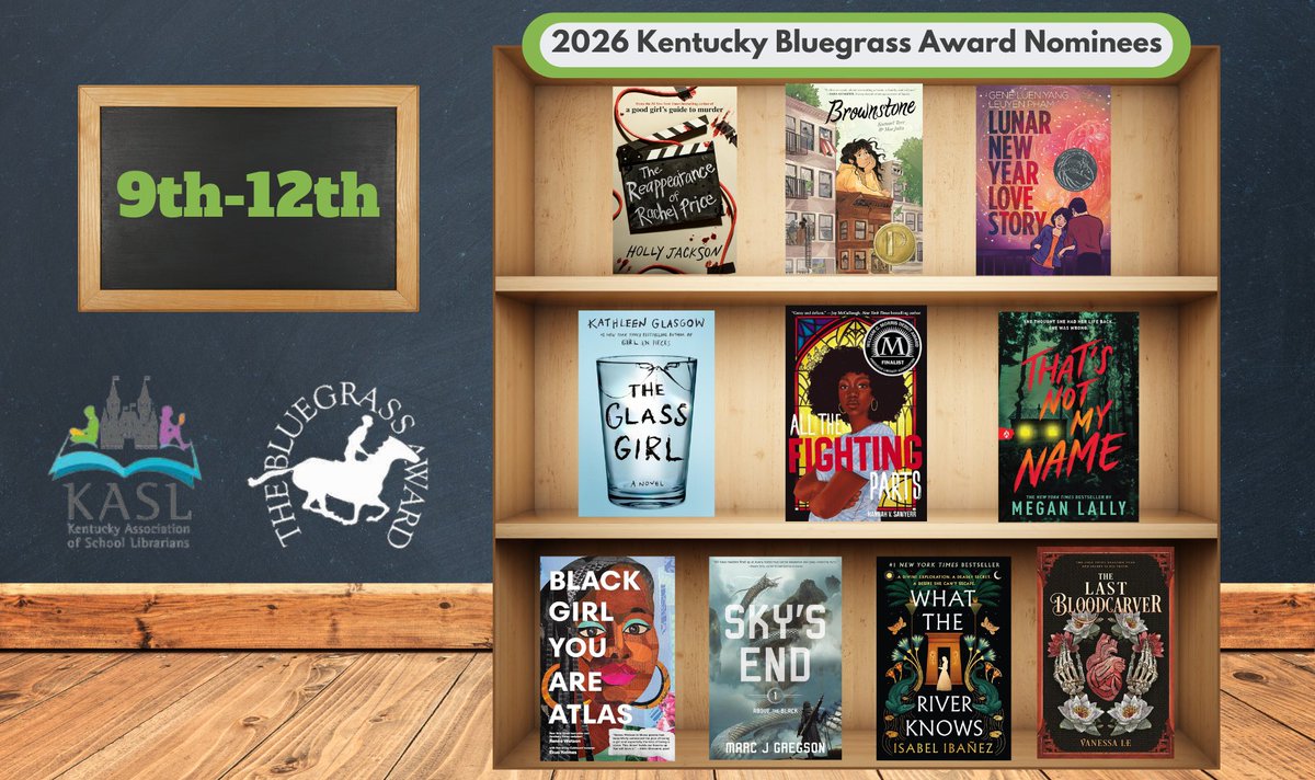 Attention Kentucky School Librarians! The KBA nominees for the 2025-2026 school year are here! 🎉 This award celebrates outstanding literature across grade levels.📷 Check out this year’s 9th-12th Nominees. #KBA2026 <a href="/KBAAwards/">KBA Awards</a> <a href="/KASL_Librarians/">KASL</a>