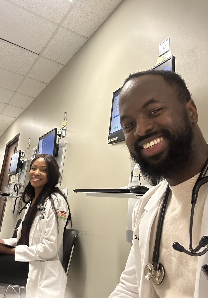 GobiBah1's tweet image. Last OSCE exam on the last day of medical school with my good friend Shanelle Jackson. @MSUMD
Medical School ✅
#medicalschool #lastday #senioritis #DoctorWho #blackexcellence #medX #MedTwitter