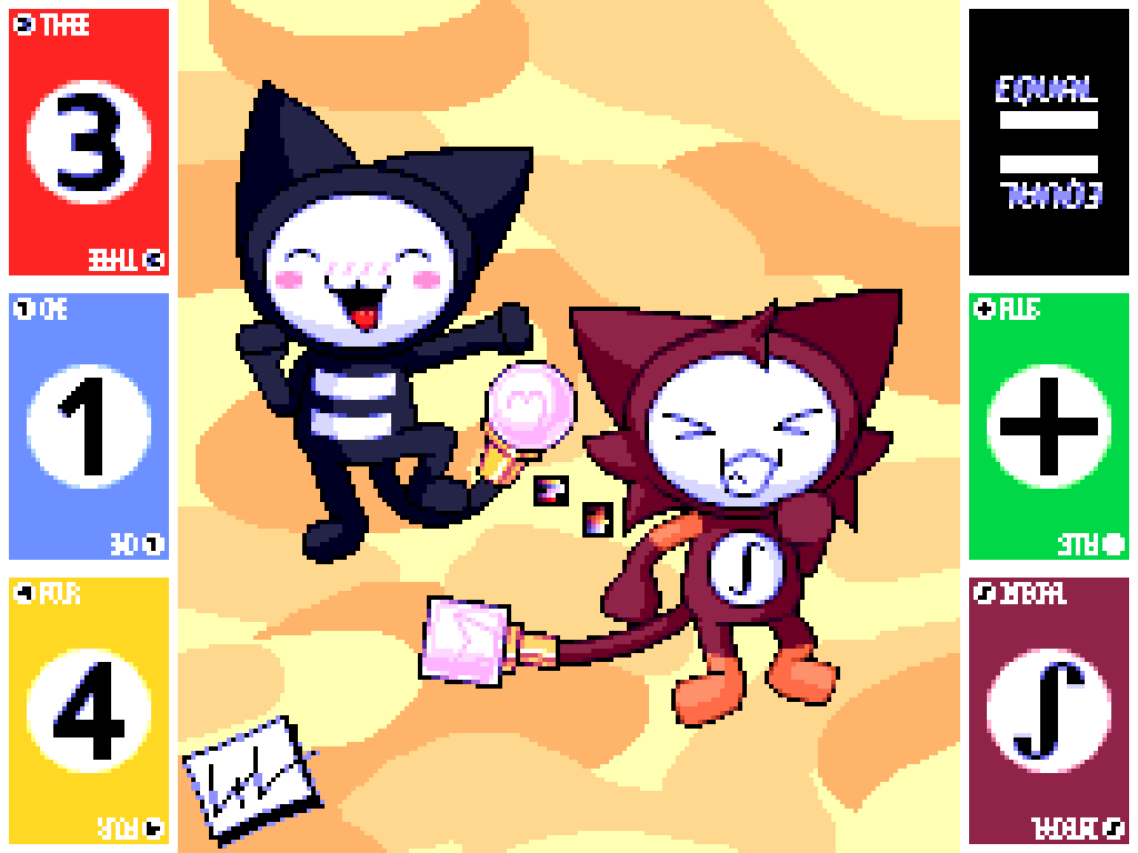 LTwopin's tweet photo. Happy International Day of Mathematics!

It's crazy to think that many people got obsessed with Equal-Chan, the mascot of Math Play! #LNLArt #MathPlay #イコールカードDS #MathPlayOC #イコールカードOC https://t.co/AoKKqWmeXV