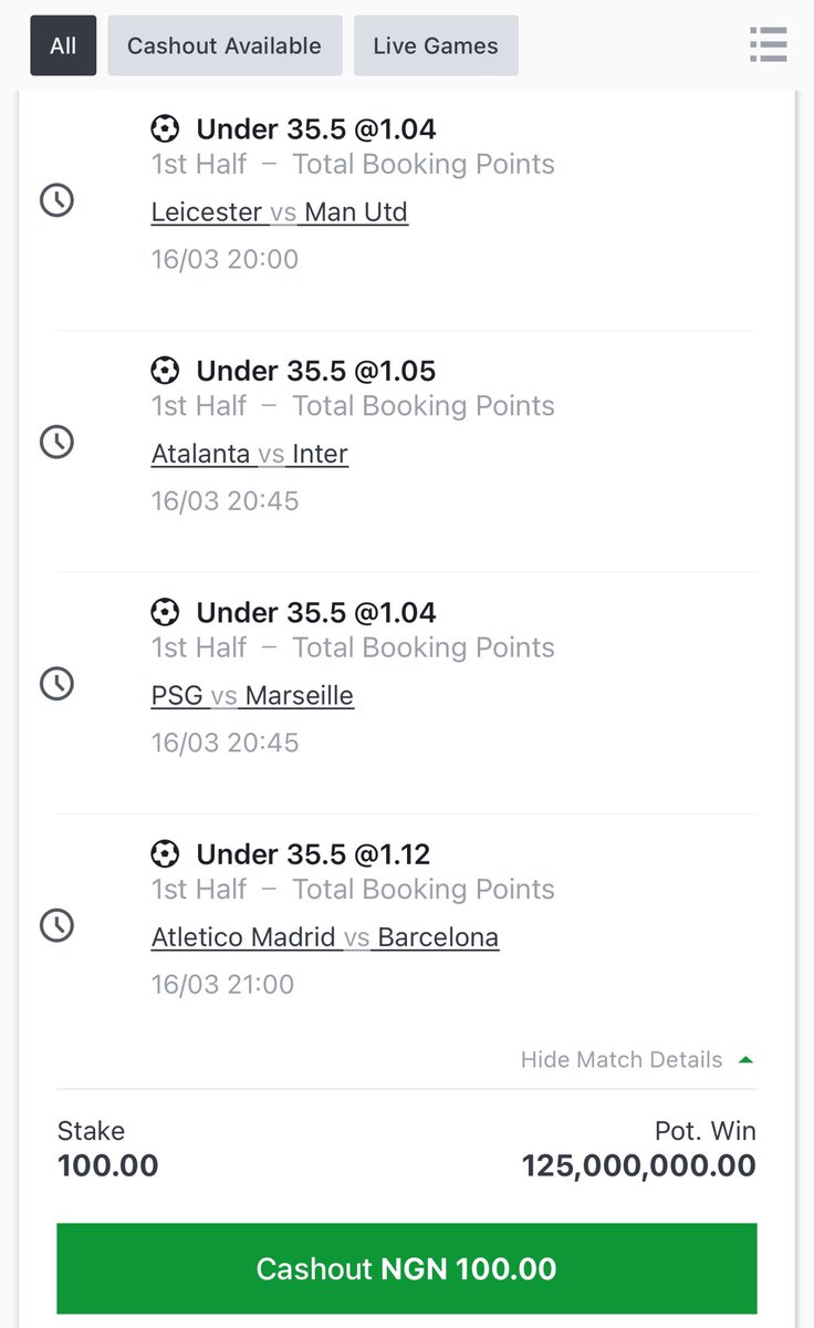 FoluboiNg's tweet photo. No 3.5 Booking Points 1st Half On Sportybet Win 125M Ready

Code is Ready Who is Ready?
Say boom if you are ready &amp; Like ❤️ this post https://t.co/kuEwInmkLC