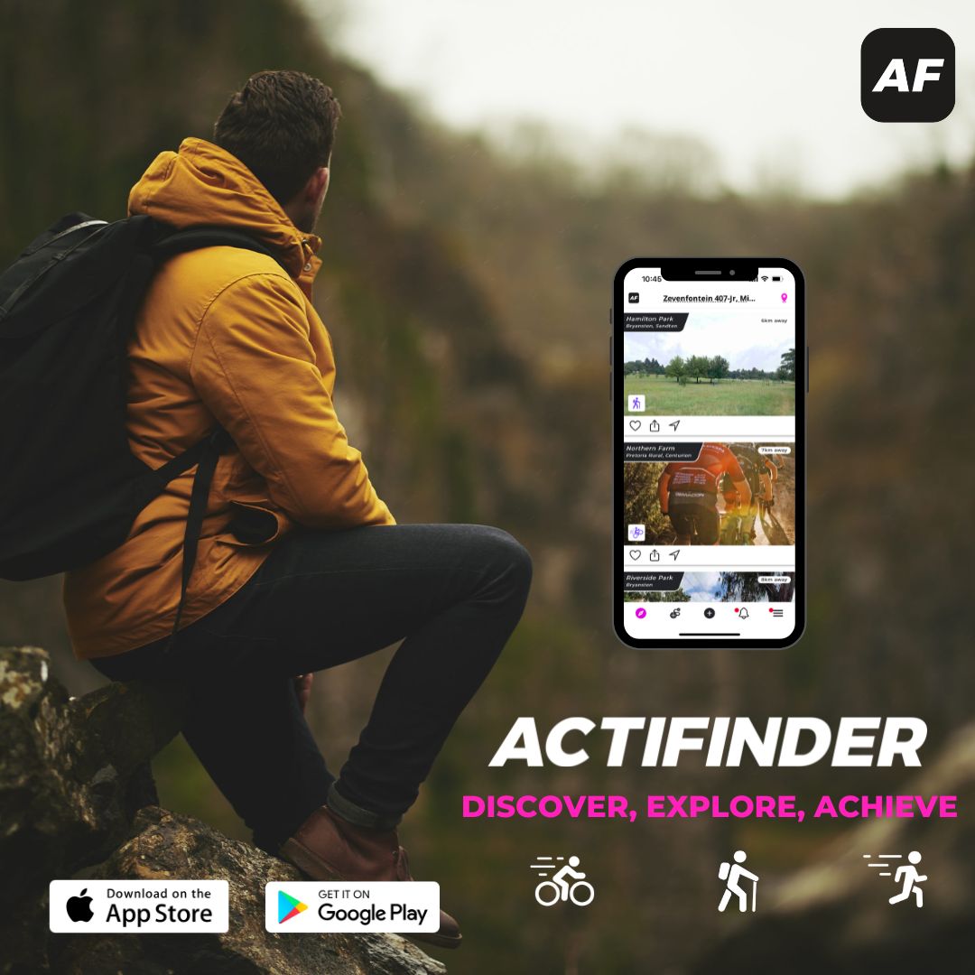 actifinderza's tweet photo. 🌲 Discover new trails and stay safe with ActiFinder! Whether you're hiking, biking, or running, our live tracking and safety features make every adventure worry-free. Explore more, panic less! 🚵‍♂️🏞️🚶‍♀️

#ActiFinder #TrailExplorer #StaySafeOutdoors #HikingAdventures #LiveTracking #OutdoorLife #ExploreNature #BikingTrails