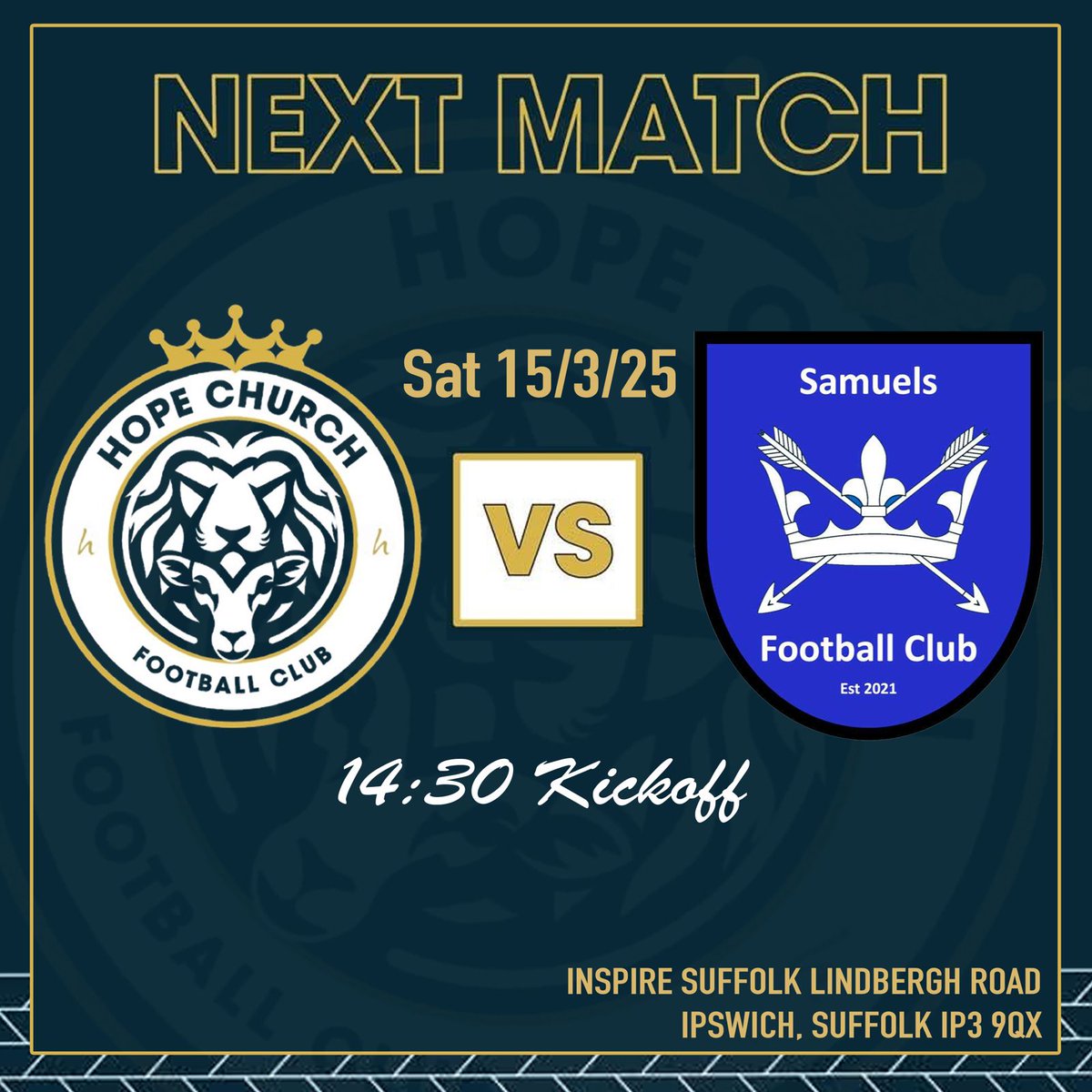 Next up this Saturday. Looking to bounce back from last week, feel free to join us there, or watch the livestream from our YouTube.