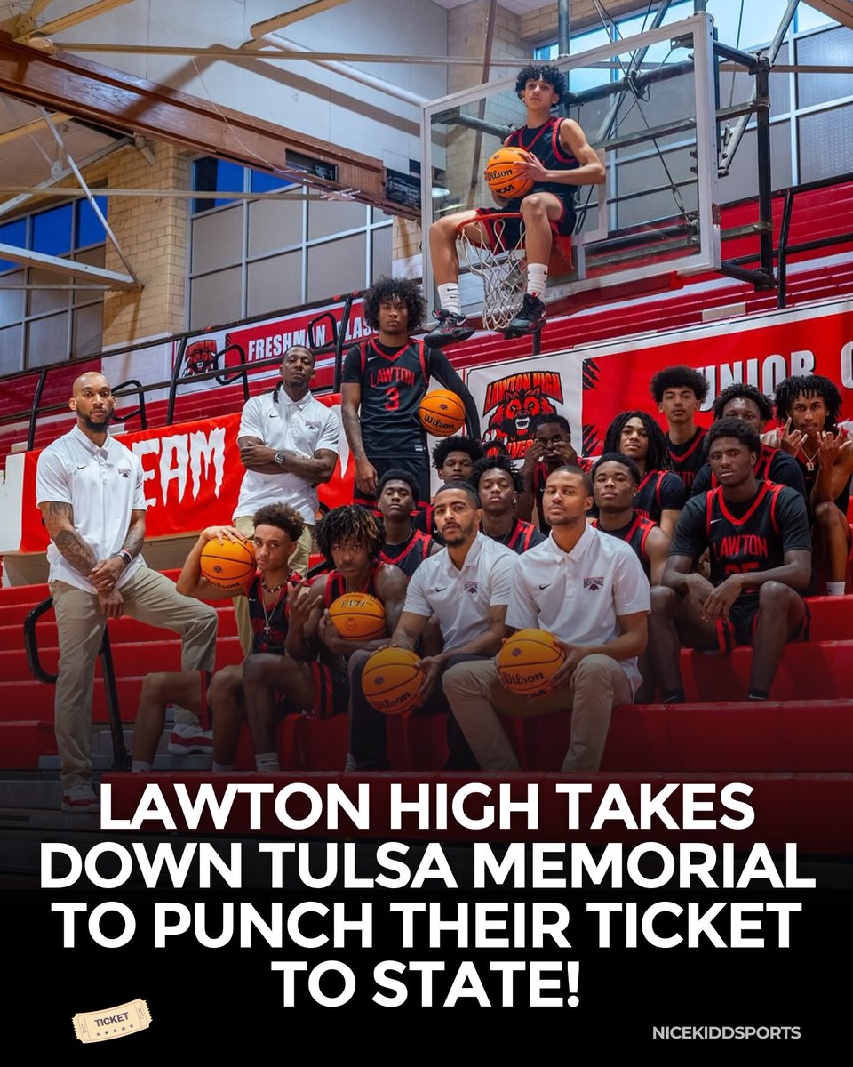 Lawton High School took down Tulsa Memorial, 60-46, in the 5A OSSAA semifinal game, securing their spot in the championship!

Lawton High vs. Booker T Washington is gonna be epic 🔥