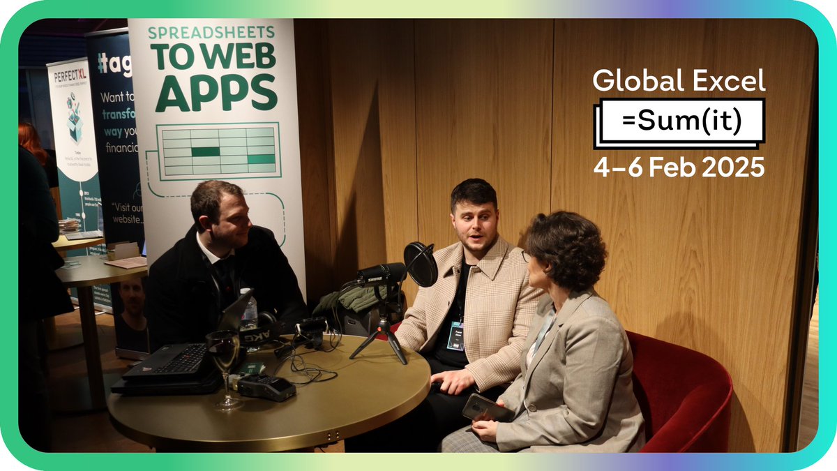 ExcelSummit's tweet photo. At Februaryโs Global Excel Summit, we were delighted to welcome @SheetcastDotCom back to London for a second successive year!
๐
๐ https://t.co/q4tZiqtfRy
#excel #globalexcelsummit #ges2025 https://t.co/vc03gAOM0F