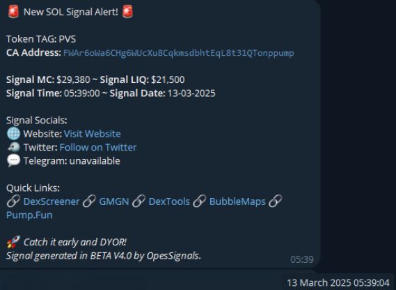 OpesSignals's tweet photo. $PVS
🚀 X167
🛠️ Signal MC: $29.380
🔐 CA: FWAr6oWa6CHg6WUcXu8CqkmsdbhtEqL8t31QTonppump

All signals are verified by our beta community! Join us to stay ahead! 💡

#Crypto #Blockchain #Signals #PVSUpdates #CommunityDriven https://t.co/LPsGyZxslM