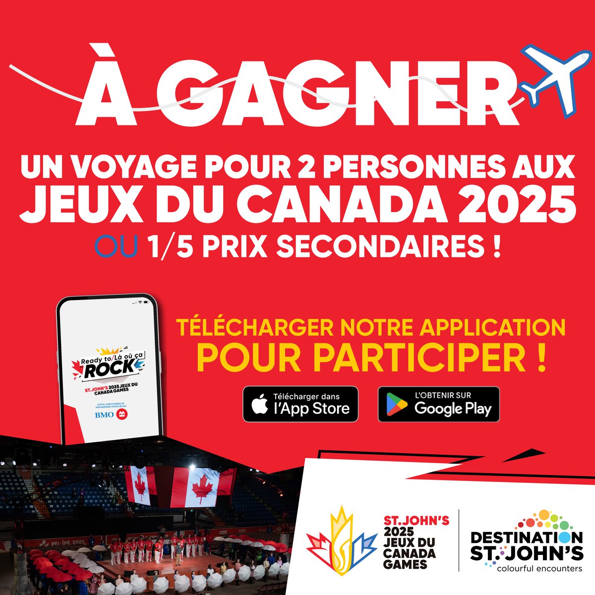 A week left to win a VIP trip for two to the 2025 Canada Games! ✈️

We’ve teamed up with to bring you the Ultimate Games Experience contest. One lucky winner and their guest will win airfare, hotel, VIP access, Opening Ceremony tickets, all access day passes,