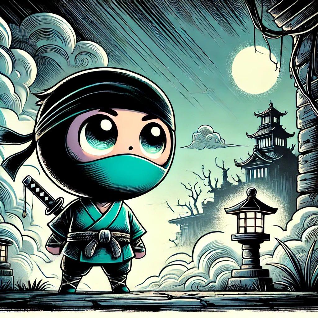 KASUDO_K's tweet photo. The market is bleeding, but we are not lost. 
A ninja knows…timing is everything!🥷

#kasudo #krc20 #kaspa #CryptoPump #cryptomeme #memecoins https://t.co/gB6n3ddC5V