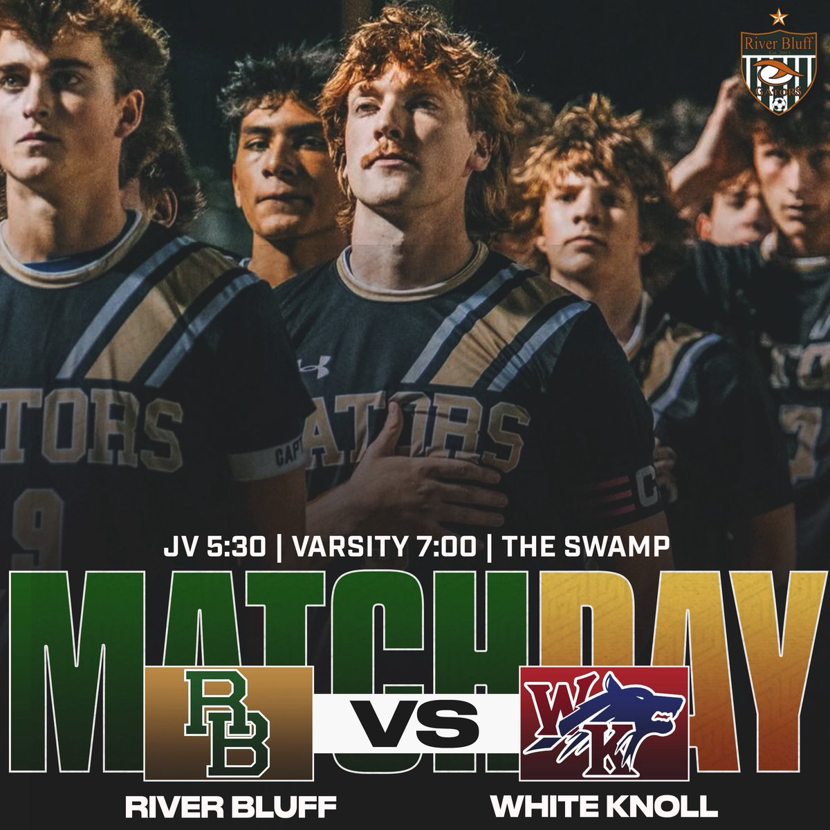 RBsoccer's tweet photo. Region play kicks off tonight!! 🐊⚽ https://t.co/6U4zDuM0QU