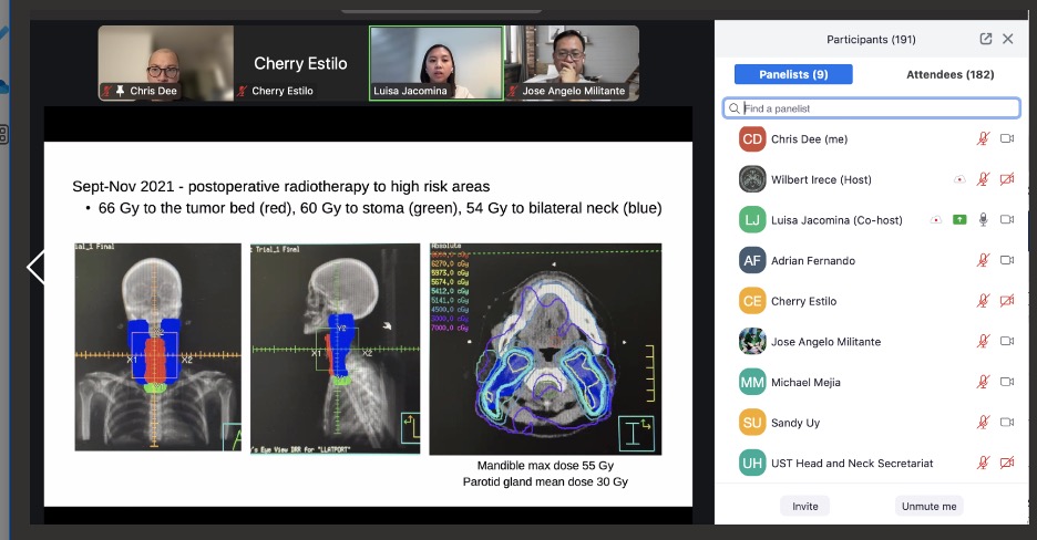 Grateful to Dr @LuisaJacomina and our entire team Dr @MikeMejiaMD, Dr Cherry Estilo, Dr Gelo Militante, Dr Ian Fernando, and Dr Sandy Uy for promoting #oral #oncology #education in the #Philippines 🇵🇭

Some tough cases today needing true multidisciplinary collaboration! 🤝