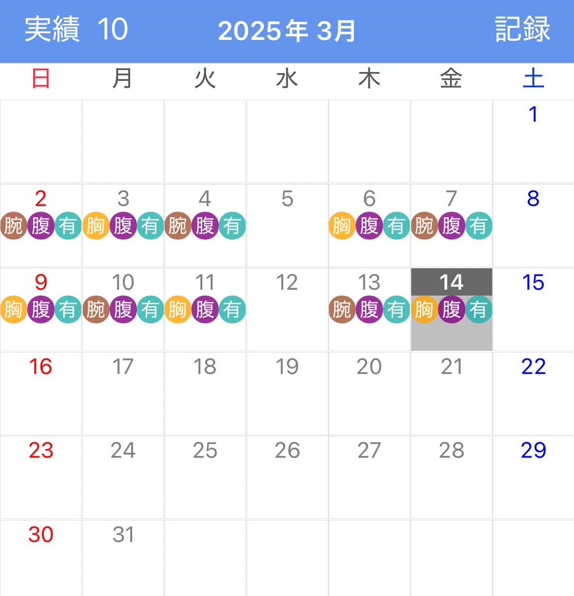 kabukabuflight's tweet photo. 筋トレ777回目/1245日中

ベンチフライ20㌕:15✖︎5
膝コロ:12✖︎5
エアロバイク:62分

ここ2日は暑かったから久しぶりに汗ダラダラだった…

#筋トレ 
#ダイエット https://t.co/pD6H9BWeaq