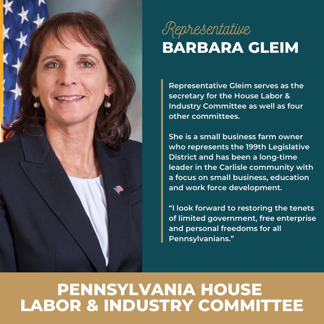 PA House GOP Labor & Industry Committee tweet media