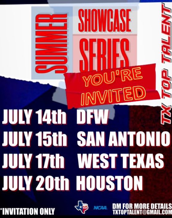 Gabe Saliba (@gabesalsports) on Twitter photo Thank you <a href="/TXTopTalent/">TX TOP TALENT</a> for the invite! Can’t wait to compete
<a href="/coach_mcdowell/">Shaun McDowell</a> <a href="/Coach_PMatt/">Coach P Matthews</a> <a href="/GOaksFootball/">Grand Oaks Football</a> Thank you <a href="/TXTopTalent/">TX TOP TALENT</a> for the invite! Can’t wait to compete
<a href="/coach_mcdowell/">Shaun McDowell</a> <a href="/Coach_PMatt/">Coach P Matthews</a> <a href="/GOaksFootball/">Grand Oaks Football</a>