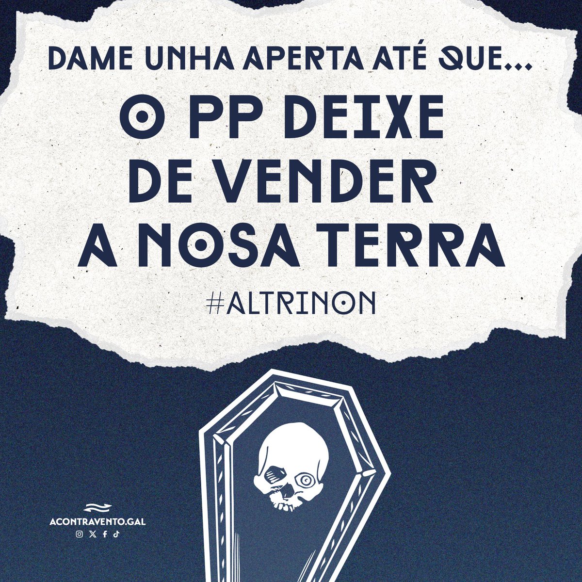 Hoxe vimos de saber a nova da autorización da Xunta de Galiza para a construción da macrocelulosa Altri en Palas de Reis. O PP sempre do lado das multinacionais, vendendo Galiza ao millor postor. 

Altri Non!! 🚫⛔