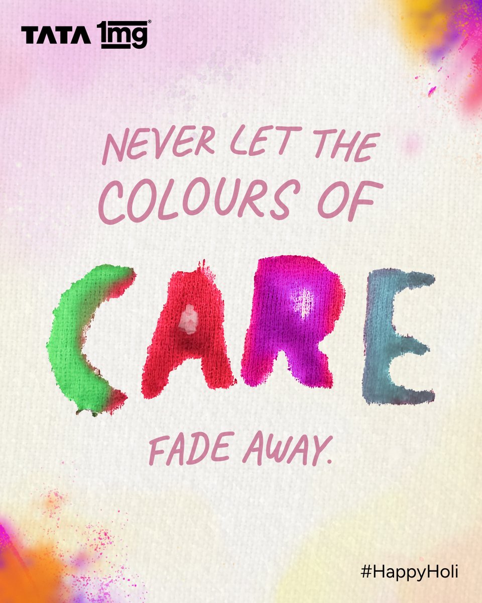 Care is the colour that lasts forever! Tag someone who always adds a splash of care to your life and wish them a #HappyHoli !
