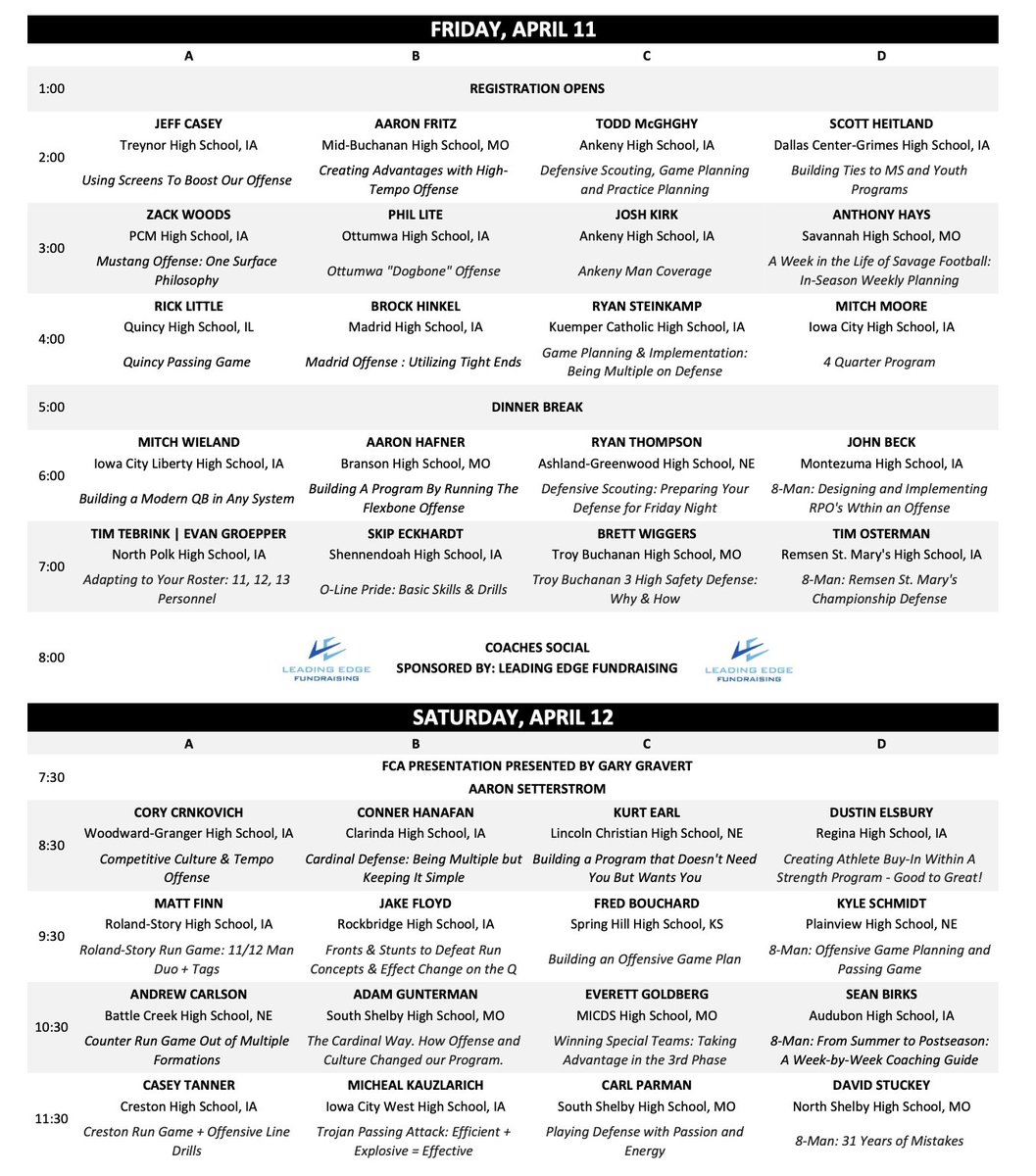 Updated Speaker Line Up!  

EARLY REGISTRATION ENDS TOMORROW!