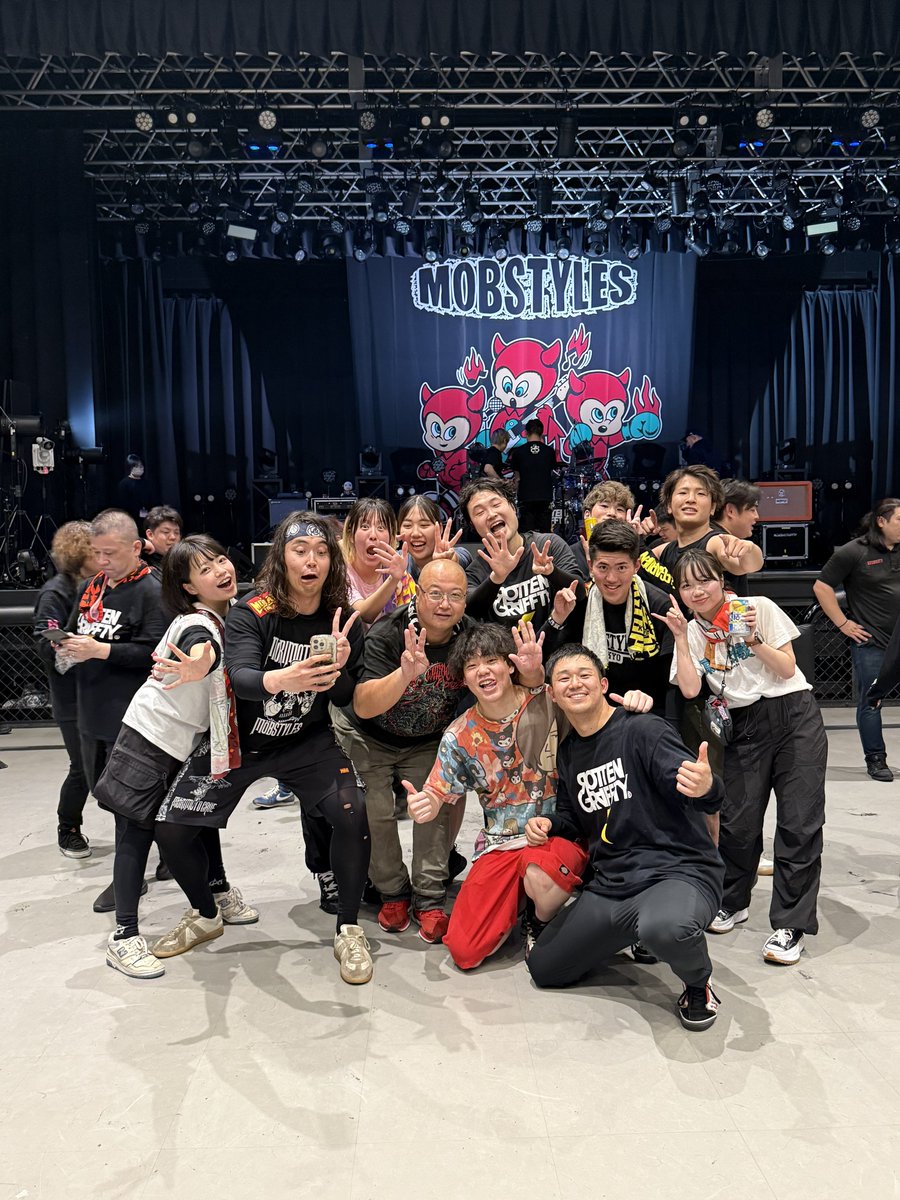 ゴリラホール大阪
FIGHT&amp;MOSH LIVE -MOBSTYLES 25th 

ROTTENGRAFFTY
ヤバイTシャツ屋さん
カライドスコープ

モブスタイル25周年おめでとうございます！
最高のライブでした！！！！
明日明後日ランジャグ通し誰がいるんだい？