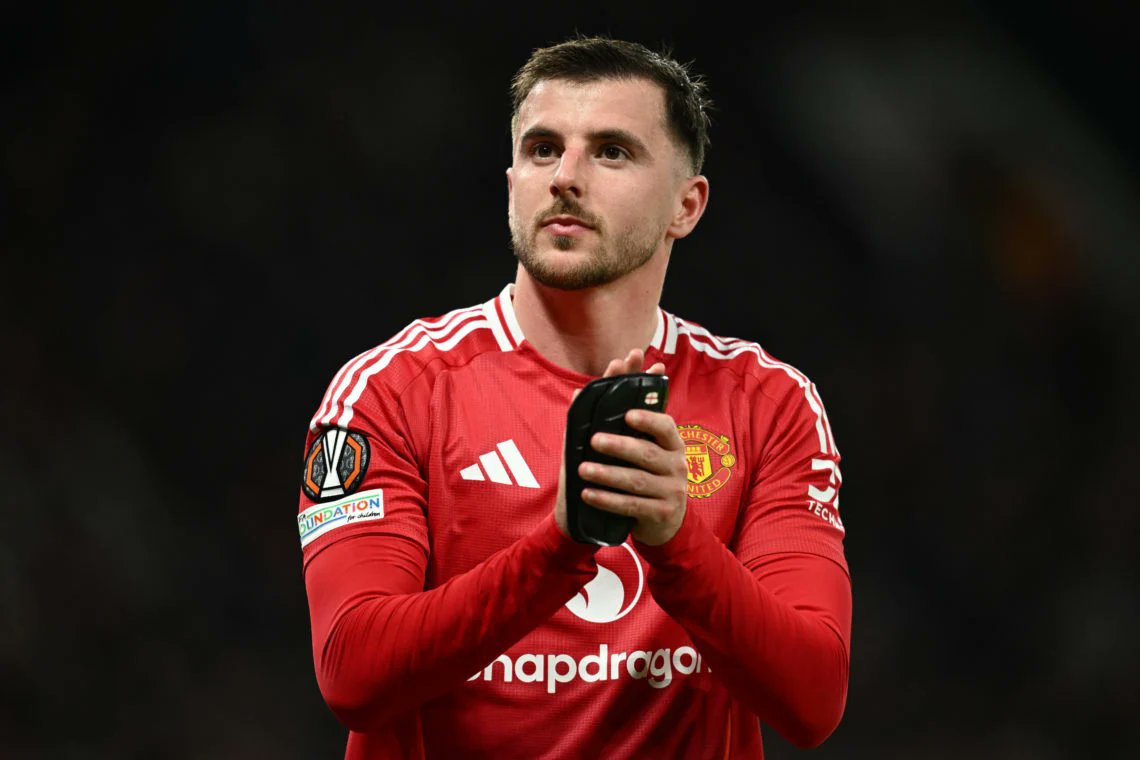 UnitedStandMUFC's tweet photo. 🗣️ Ruben Amorim: "I already said that I really love Mason Mount. Because I see him, I know how he suffers, I know he does everything right. He eats right, his physical aspect is perfect. He's trying too much. 

"Maybe he's thinking too much about everything. He was a European champion. He's a really talented player. And when the player does everything like he does, he will always have the support of everybody here in the club. So we will try to manage the load. And you already saw some players that had a lot of problems during one time." #mufc