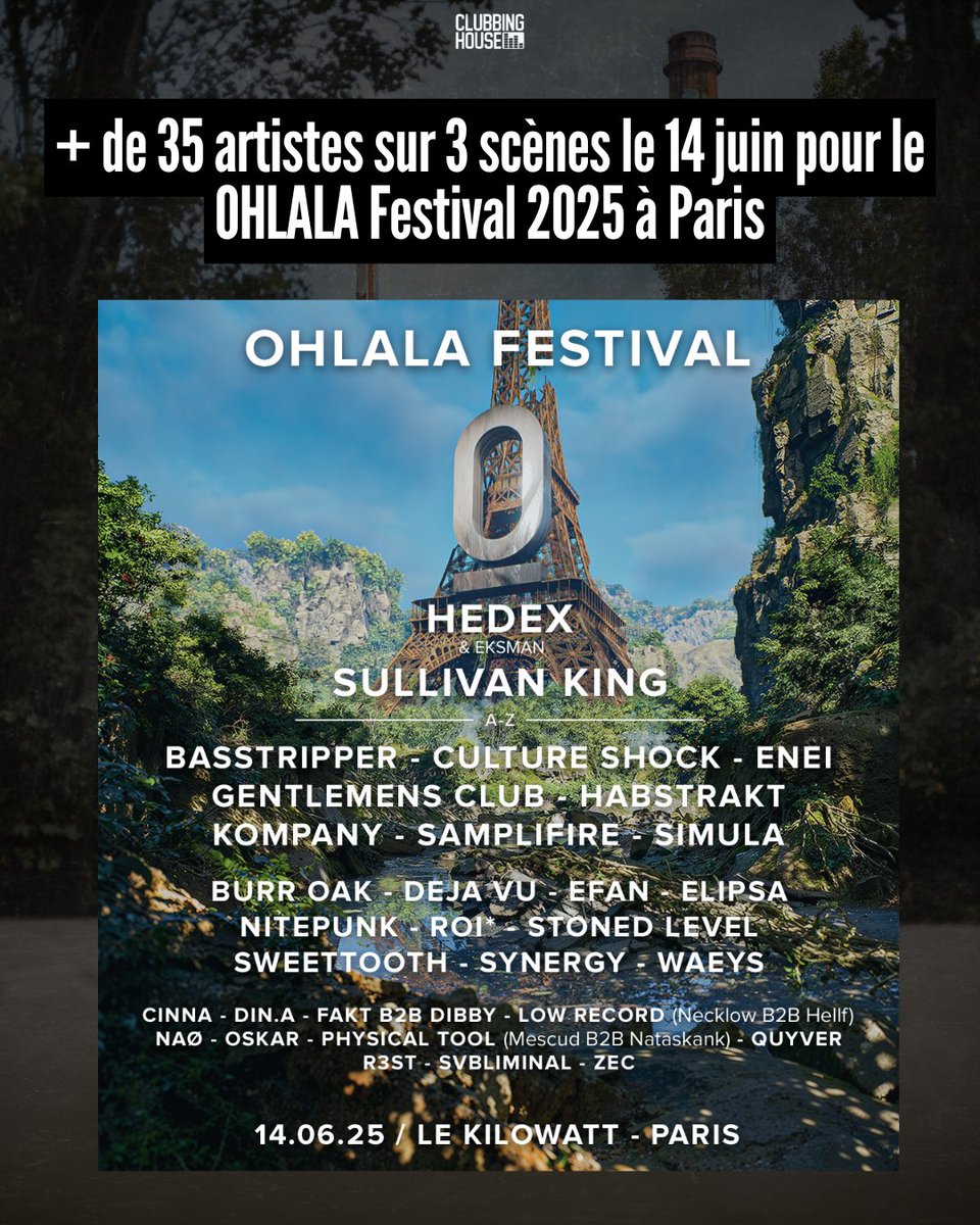 Quelque chose nous dit que ça ne devrait pas être très calme le 14 juin du côté du #Kilowatt pour le #OHLALAFestival 2025 et ses plus de 35 artistes répartis sur 3 scènes !