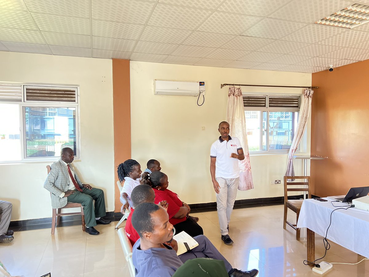 HeartUganda's tweet photo. @MinofHealthUG 1 in 4 adults globally suffer from hypertension, a leading cause of heart disease and stroke. 🩺 

Happening Now is a CME on Hypertension with our own Dr. Elijah Rutahaba at @JinjaRRH , raising awareness and promoting better hypertension management. 💪 #HypertensionAwareness https://t.co/9HqzMnjNjL