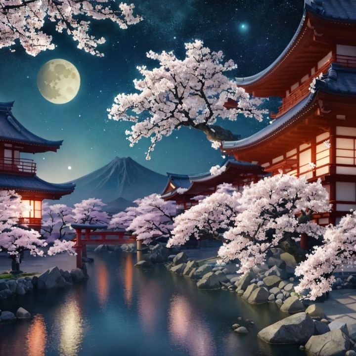 Chudyxx's tweet photo. Art of the Day: "Japan, the land of the rising sun". Buy at: https://t.co/4TK5fBiE1G https://t.co/T5GGtq1QwF