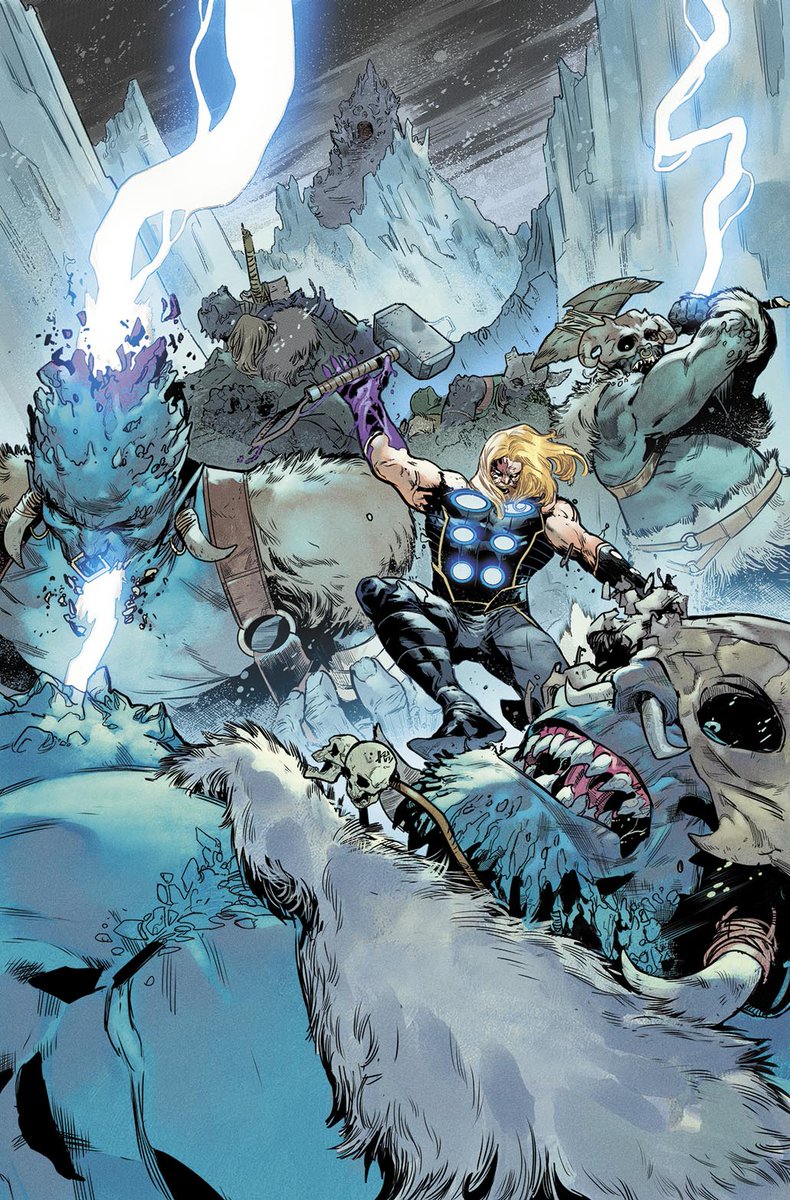 DenizCamp's tweet photo. Every page of Ultimates 11 is a splash page, and the narration is one long epic poem. 

@juanmfrigeri @Toonfed are completely unleashed. 

Out next month! https://t.co/ukx5tjoIBa
