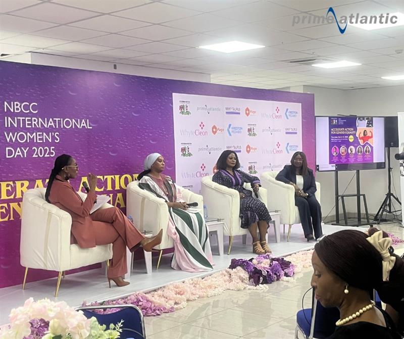 PALComms's tweet photo. Prime Atlantic Limited, through a special all-women delegation led by COO, Taiwo Togun, joined the Nigeria British Chamber of Commerce's International Women's Day event, showcasing our commitment to gender equality via development initiatives. 
#IWD2025
#AccelerateAction 
#NBCC https://t.co/tfM9pelChU