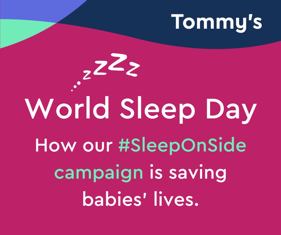 tommys's tweet photo. This World Sleep Day, we're reminding you to #SleepOnSide in your 3rd trimester of pregnancy.

In 2017, researchers at our Maternal &amp; Fetal Health Research Centre confirmed the risk of stillbirth is lowered if mums sleep on their side in the 3rd trimester:
https://t.co/Unoh48HP8k https://t.co/L4rQL0sgov