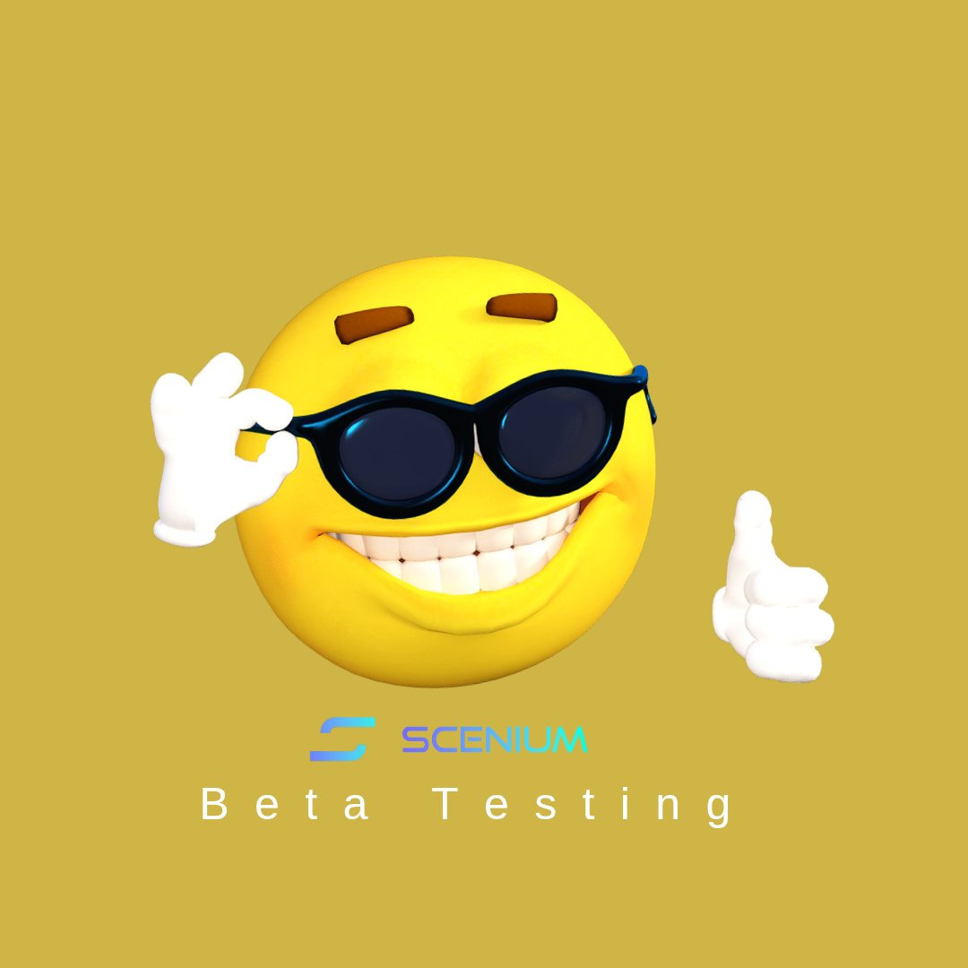 Aquaking0's tweet image. It is all about @sceniumapp Beta Testing,  you don't want to miss this. 
Register to be among the early user
🔗 Sign up now: 
scenium.io/#beta

#BETATESTING #SCEN #SCENIUM