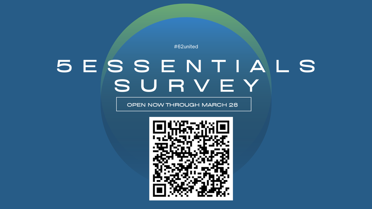 School District 62 (@62schools) on Twitter photo The 5Essentials survey open for another two weeks. Click here to begin: survey.5-essentials.org/illinois/ 
#62learns #62united The 5Essentials survey open for another two weeks. Click here to begin: survey.5-essentials.org/illinois/ 
#62learns #62united