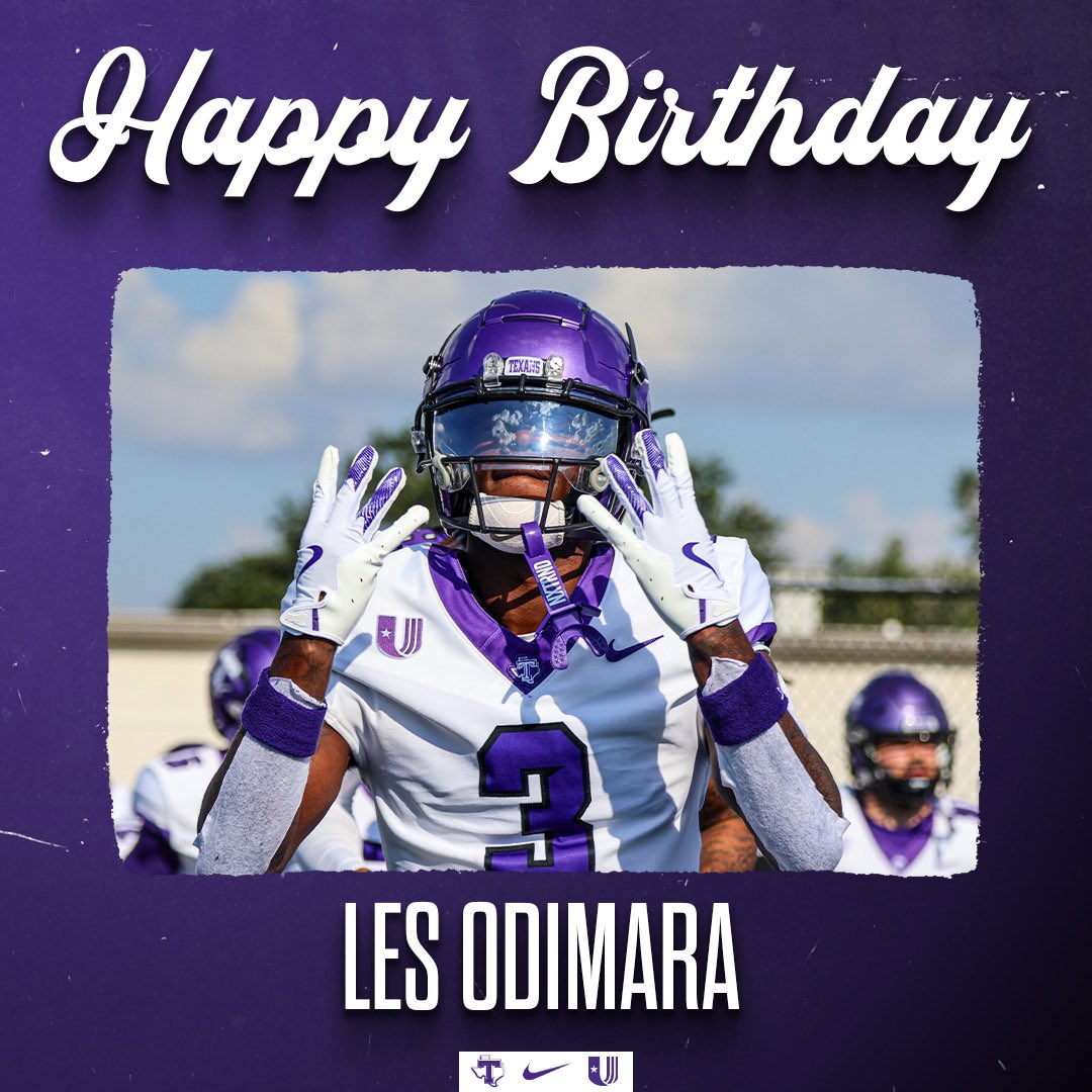 TarletonFB's tweet photo. Happy birthday to defensive back @LesOdimara! https://t.co/bNmGrMp8jP