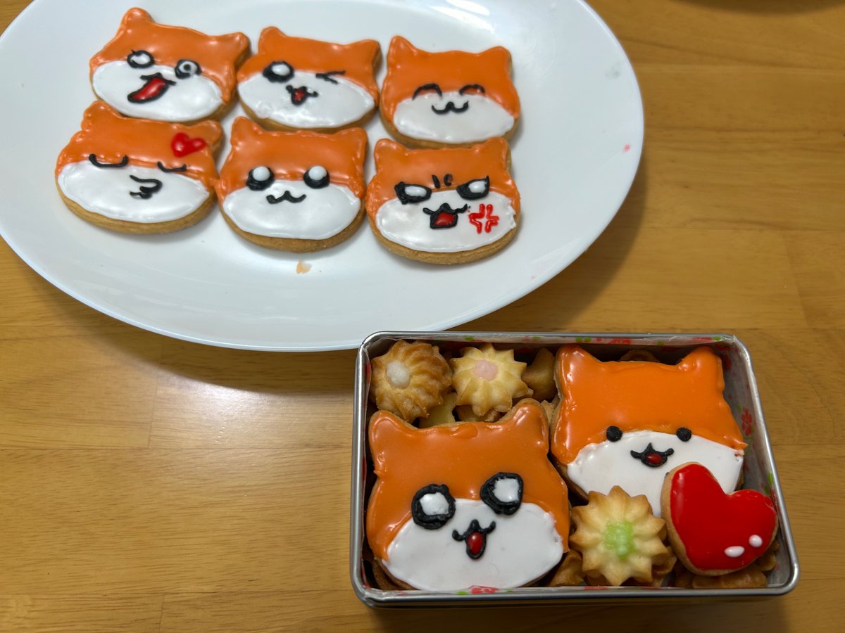 クソハム詰めクッキー缶作ったよ🐹
本命ですちゃんと渡してきました🥹

#クソハムちゃん