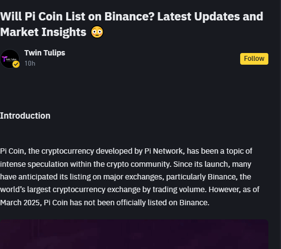 INDIApinetwork's tweet photo. IS pi network listing on Binance confirmed ?
Oh breaking - if so bullish for pi .
BUY NOW - HOLD -100 Dapps to be revealed soon.
#pipayment #Picoin #PINETWORK #PIPANDEMIC $BTC $ETH $SOL $SUI $XRP $BNB $USDT $DOGE $ADA $LINK $DOT $TON $AVAX $HYPE $NEAR $TRUMP $VINE $HOOD $JUP $CAKE $RED $BERA $MOVE $CRO $ONDO #Crypto #Altcoin #BTC #Picoin $PI #PInetwork #Binance๐ท๐ท๐ท#ONDO #move #cro #SUI #ADA #TRUMP #PiNetwork2025 #Solana #SolanaAirdrop #Airdrop #PEPE #SB19 #PiNetwork #CryptoFuture #Blockchain #PiCommunity #Picoin #PiNetworkListing #PiNetwork $BTC $PI #ETH $SOL $BNB #Crypto #altcoin #Trump #Pioneers #pioneer #TST #Altcoin
@Bybit_Official