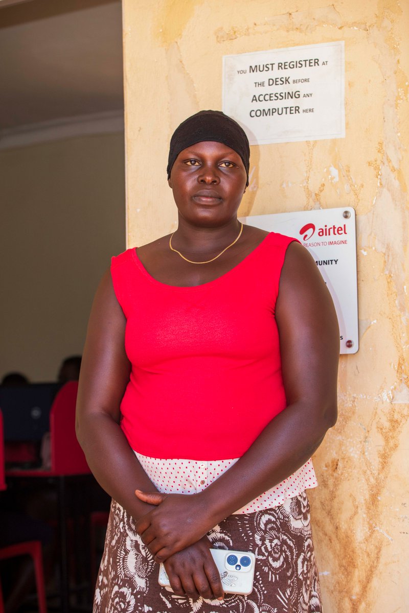 <a href="/AirtelUGMD/">Soumendra Sahu</a> <a href="/dabirungi/">David Birungi</a> <a href="/NByuma/">Noella Kabami Byuma</a> <a href="/LiraPublicLib/">Lira Public Library</a> It offers monthly courses such as Basic Computer Skills and Cyber Security, among others. These courses are available to O and A-level students, the elderly, and women—including Akitte Sarah, a Lance Corporal and mother who recently completed Primary Seven.
#AirtelCares