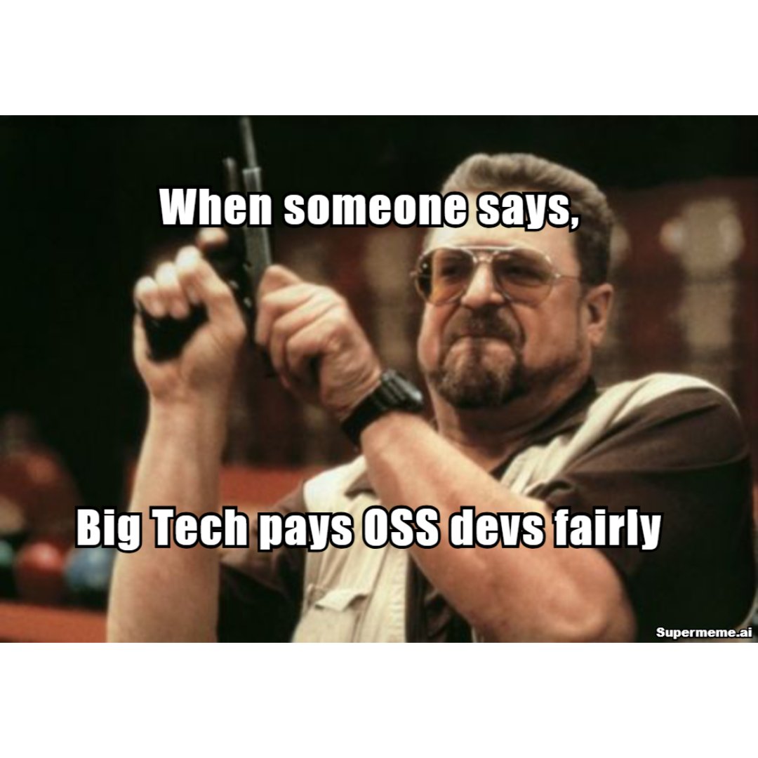 teaprotocol's tweet photo. Big Tech profits off OSS while maintainers get nothing. It's time to change the game. 🚀 #TeaProtocol is here to fund real contributions.
💻 Join the movement: https://t.co/ELvP65Ih1Q
#FundOSS #DeOss #OSSFunding #OpenSource #Web3 #CryptoInfrastructure #RetroFunding https://t.co/U4B55bOvH7