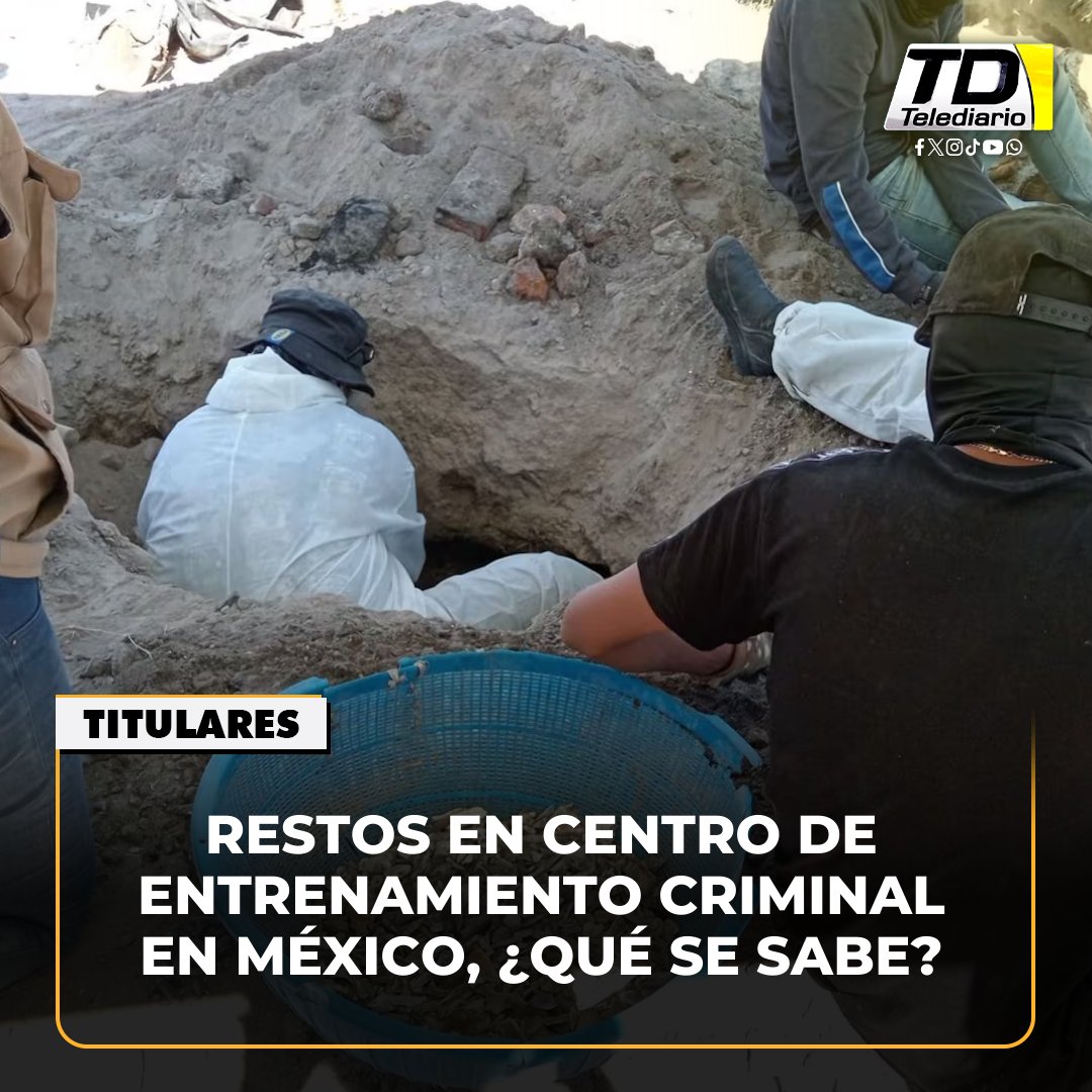 TelediarioGT's tweet image. ¿Qué se sabe del #hallazgo de #restos en campo de exterminio narco en #México? 😨➡ bit.ly/4iSeaPp
