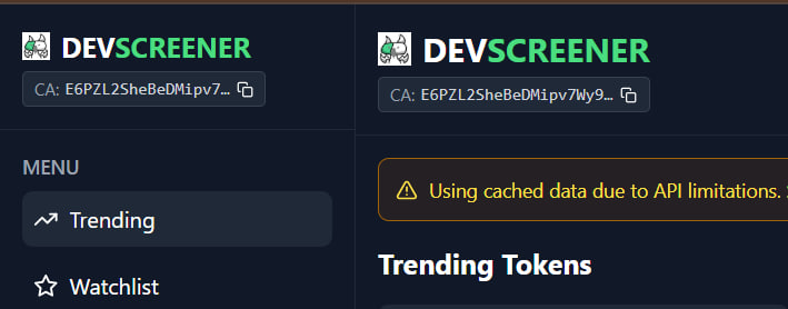 devscreener_dao's tweet photo. The CA has been implemented into the app. https://t.co/gSJ0LTo8s7