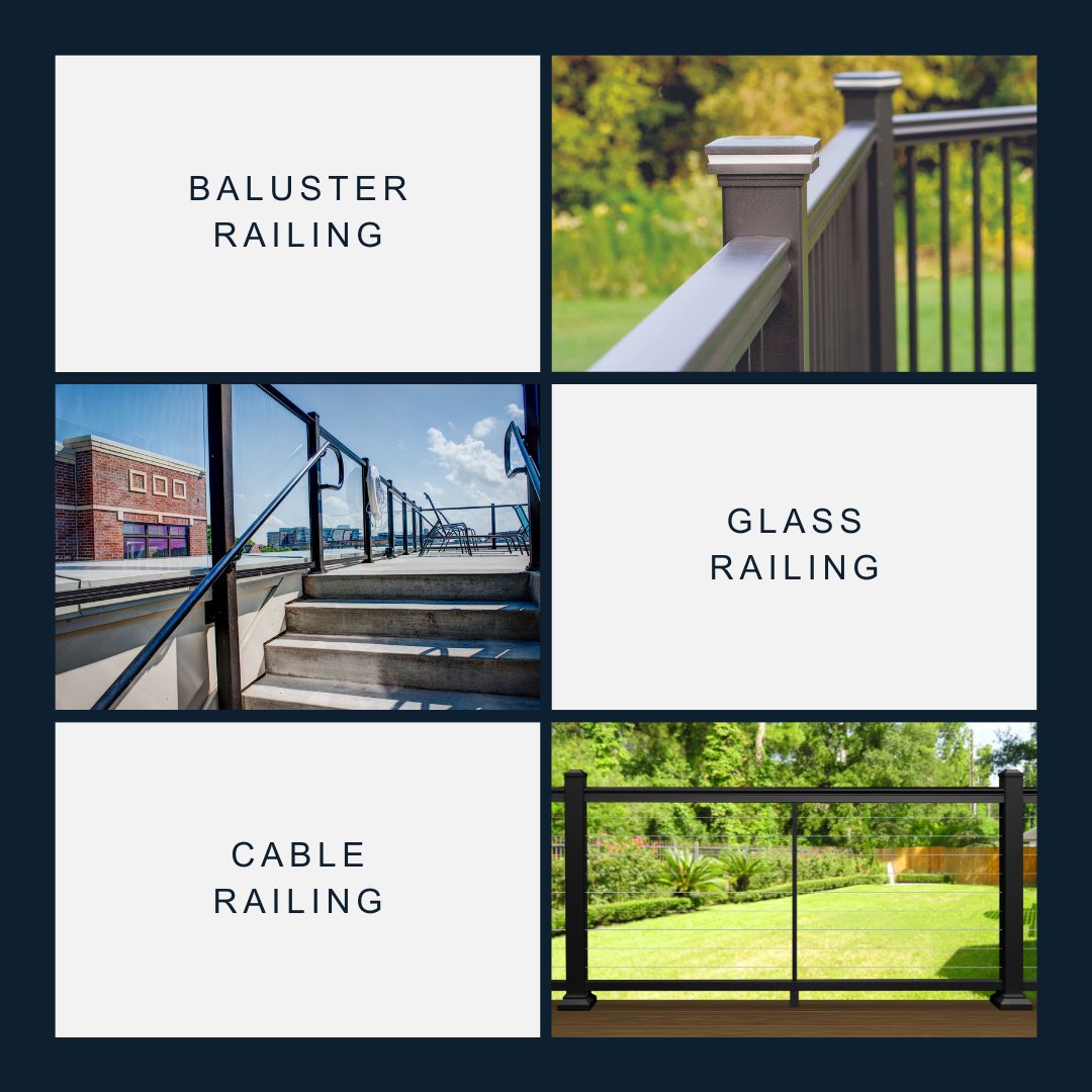 HarmonyRailing's tweet image. Not sure which railing will meet your needs? Start shopping today to learn more about each of our railing options.

⬇️ ⬇️ ⬇️ 
bit.ly/3EpHSwp

#aluminumrailing #outdoorfeatures
