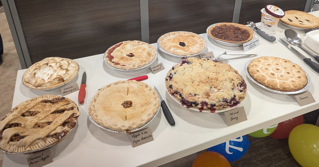 🥧 Happy Pi Day! 
Our Engineering Team takes 3.14159 times the excitement in celebrating today! Precision, problem-solving, and maybe a slice (or two) of pie—what’s not to love? 
#PiDay #EngineeringLife #SeriousAboutPie