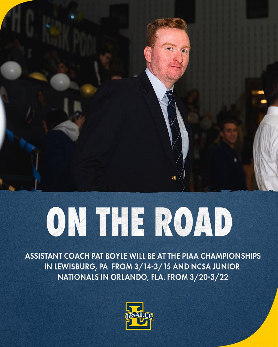 ON THE ROAD

Be on the lookout for assistant coach Pat Boyle as he travels down to these championship events these upcoming weekends in Lewisburg and Orlando!

#GoExplorers🔭